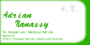 adrian nanassy business card